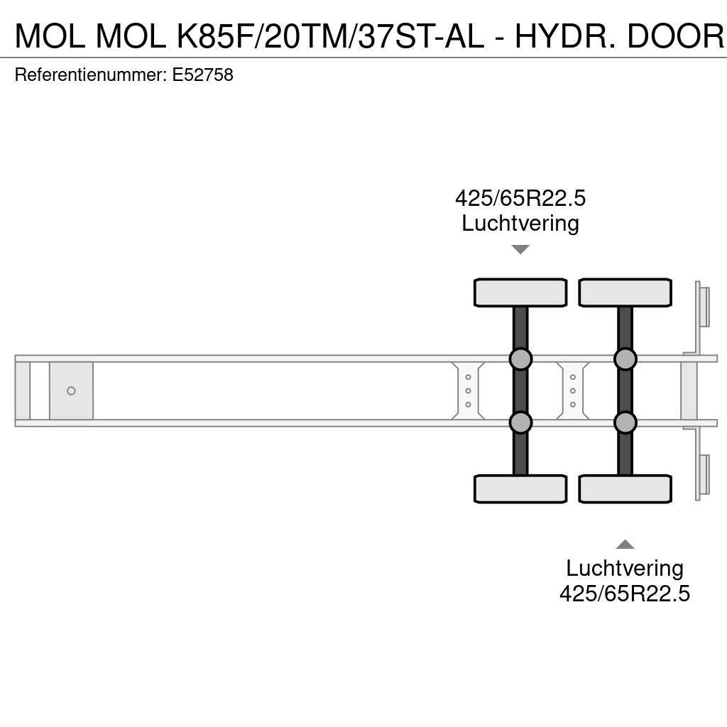 MOL K85F/20TM/37ST-AL - HYDR. DOOR Benne semi remorque