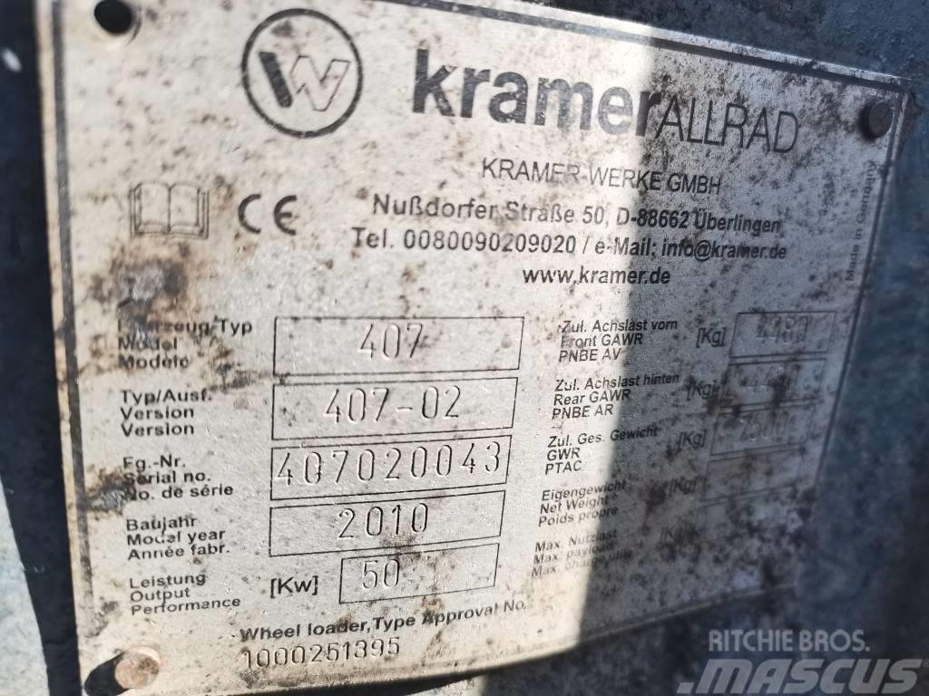 Kramer Allrad 407 KT 2010r.Parts Chargeuse télescopique sur pneus