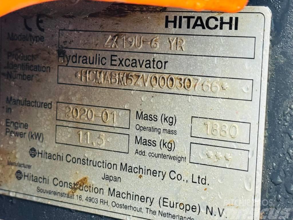 Hitachi ZX 19 U-6 YR Mini pelle < 7t