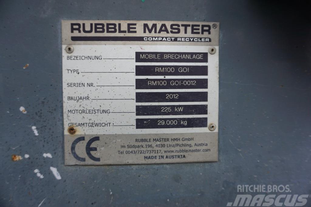 Rubble Master RM 100GO! Concasseur mobile