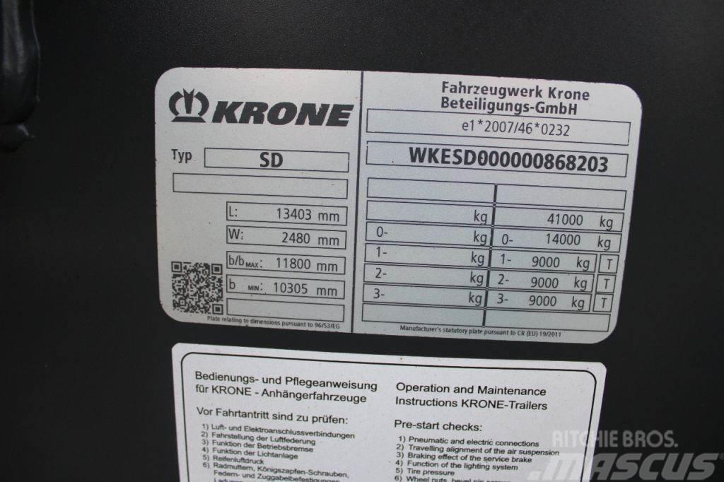 Krone 3x axle + 2x20/30/40/45ft + High Cube + BE APK 07- Semi remorque porte container