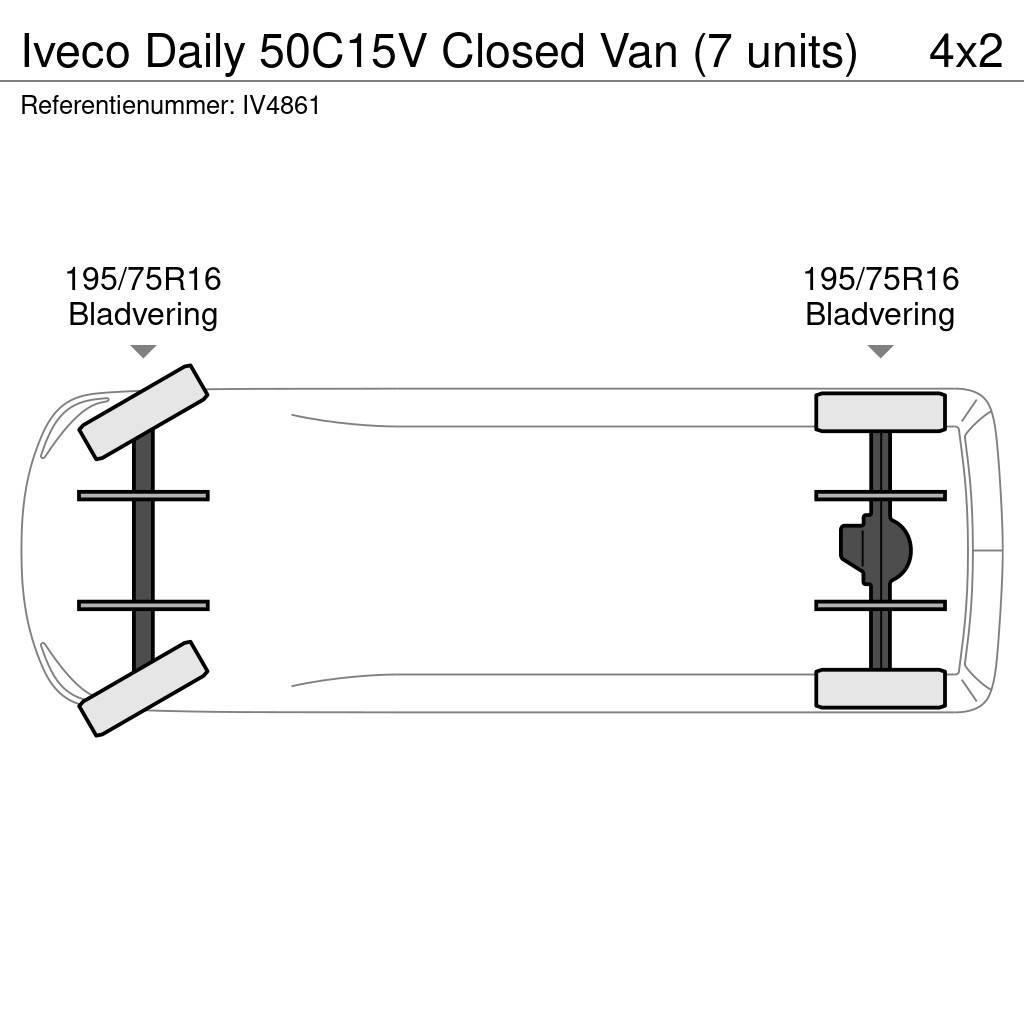 Iveco Daily 50C15V Closed Van (7 units) Fourgon
