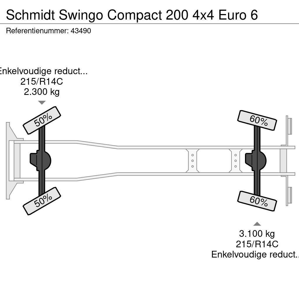 Schmidt Swingo Compact 200 4x4 Euro 6 Camion balayeur