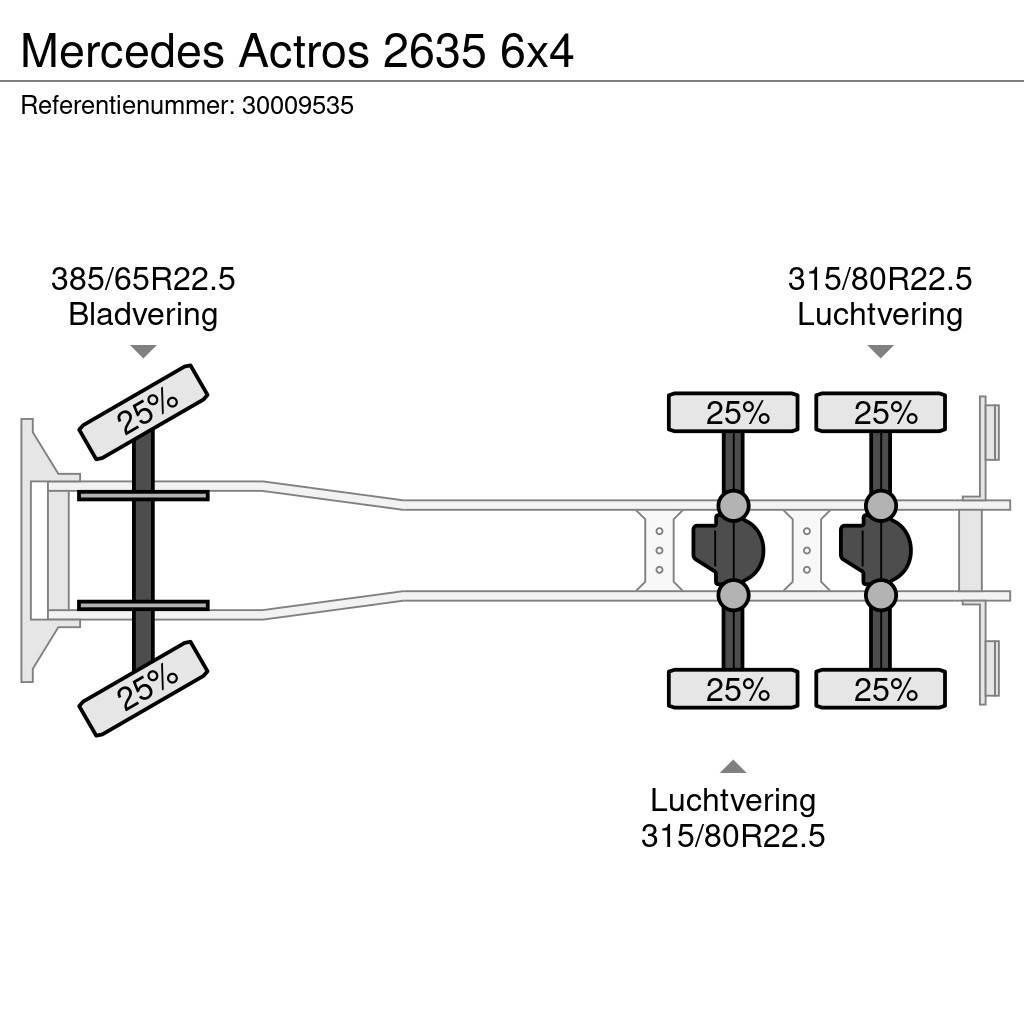 Mercedes-Benz Actros 2635 6x4 Châssis cabine