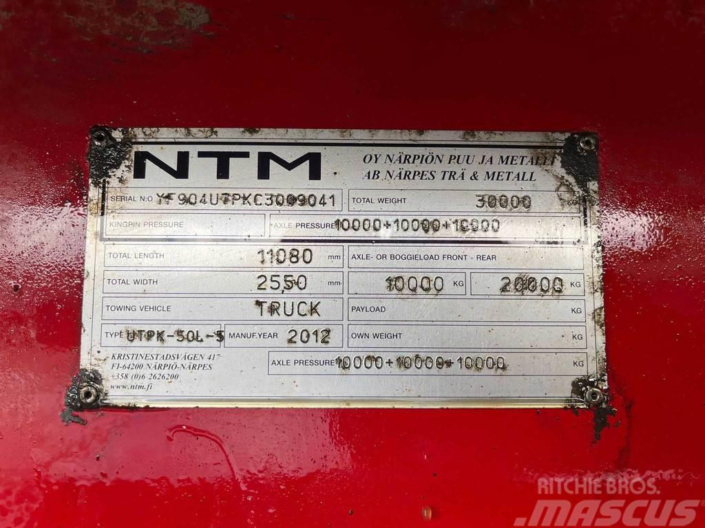 NTM UTPK-50L-5 BOX L=8525 mm Remorque benne