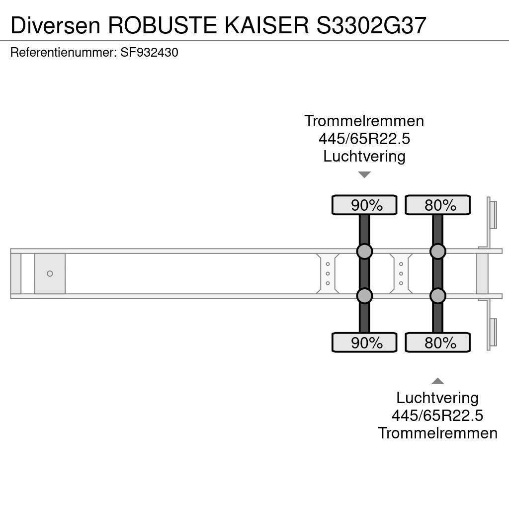 Robuste Kaiser S3302G37 Benne semi remorque