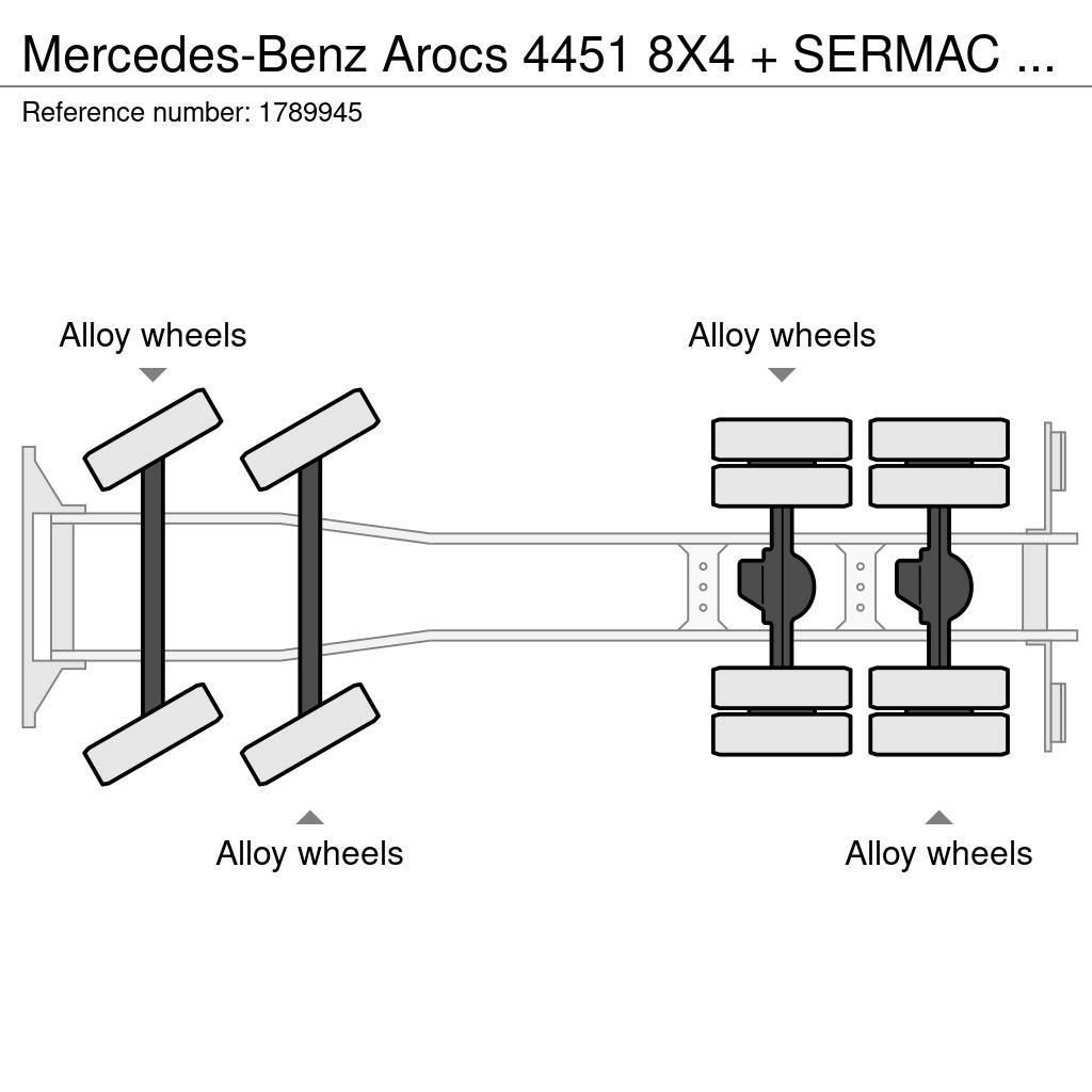 Mercedes-Benz Arocs 4451 8X4 + SERMAC 5RZ51 METER CONCREET PUMP/ Pompe à béton
