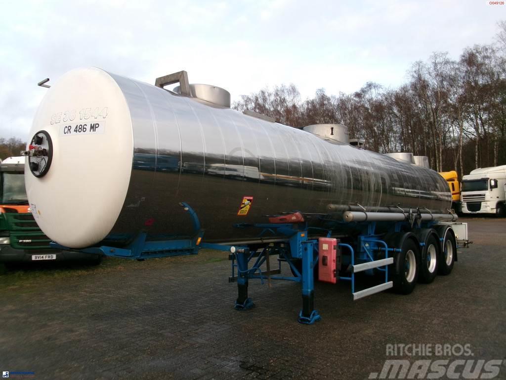 Magyar Chemical ACID tank inox L10BN 20.5 m3 / 1 comp Semi remorque citerne