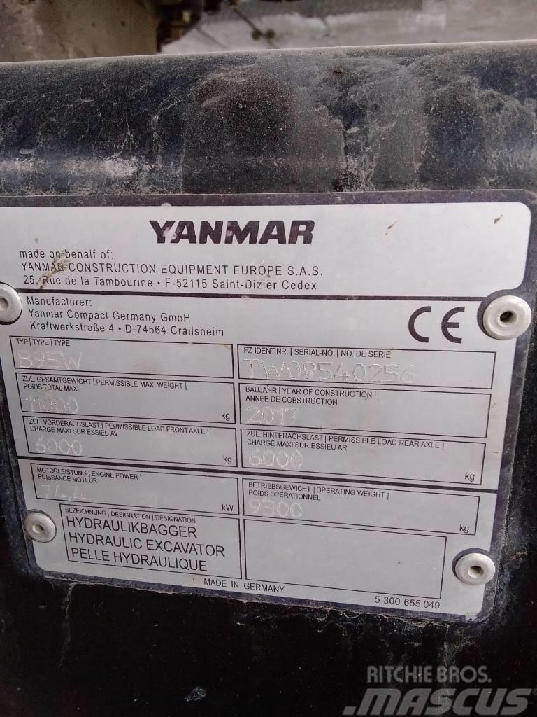 Yanmar B95W Pelle sur pneus