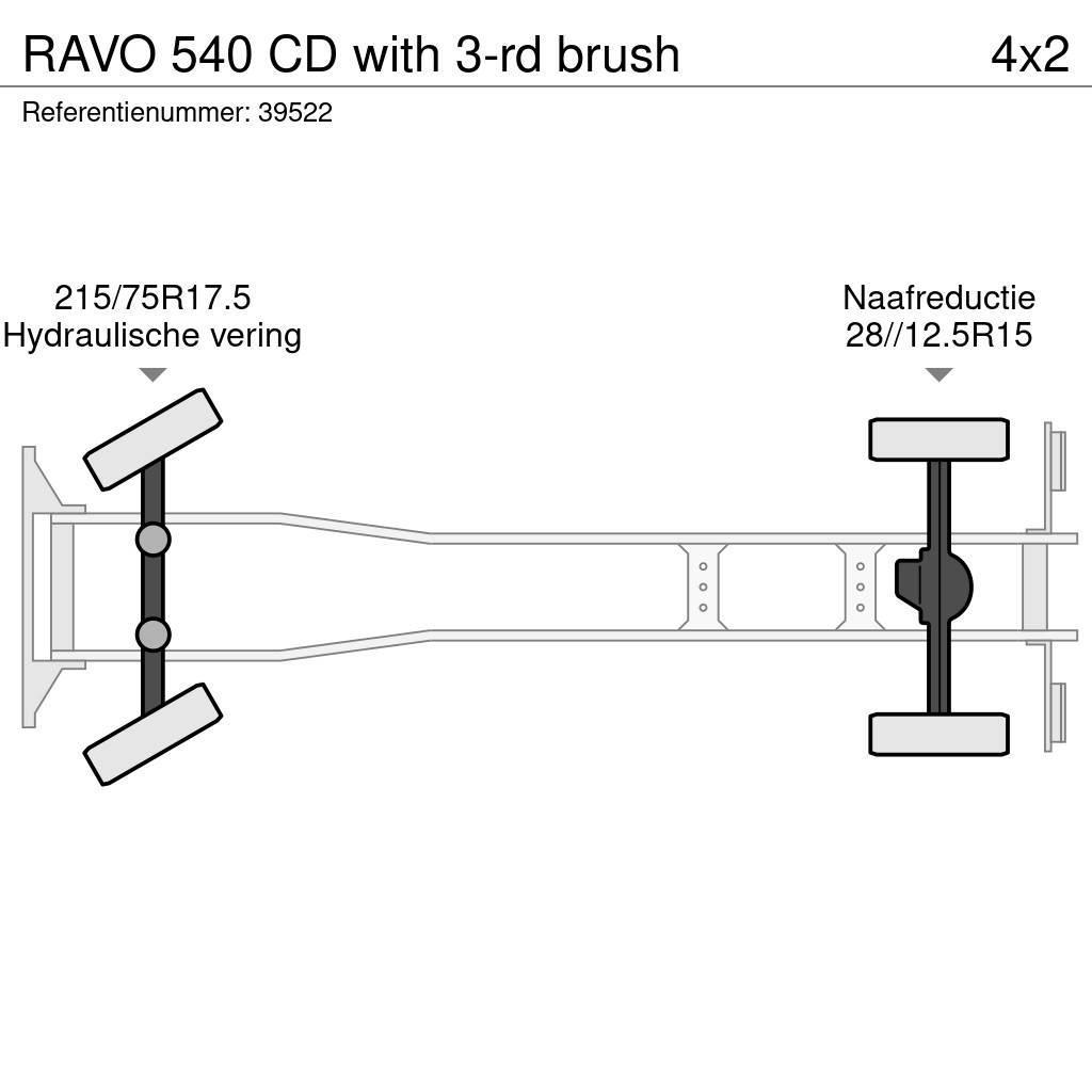 Ravo 540 CD with 3-rd brush Camion balayeur