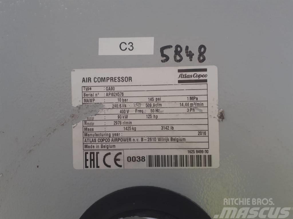 Atlas Copco Compresseur à vis (GA90) Compresseur d'air