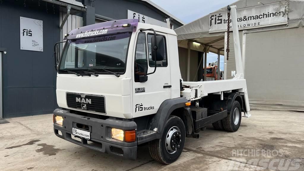 MAN 15.224 LC 4X2 Absetz tipper Camion porte container
