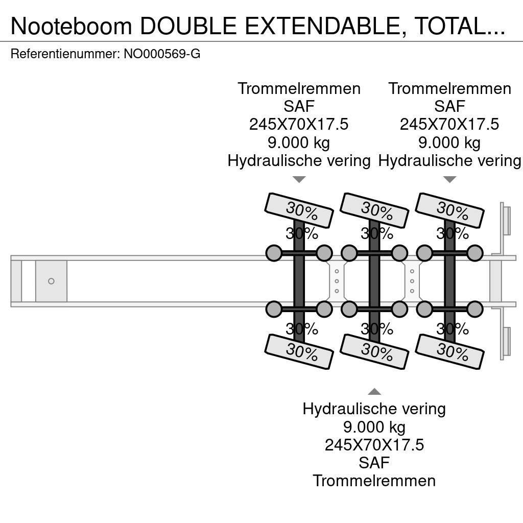 Nooteboom DOUBLE EXTENDABLE, TOTAL 26.53 METERS Semi remorque surbaissée