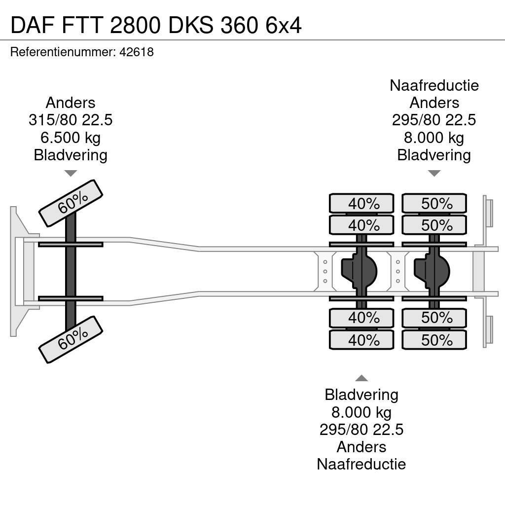 DAF FTT 2800 DKS 360 6x4 Camion dépannage