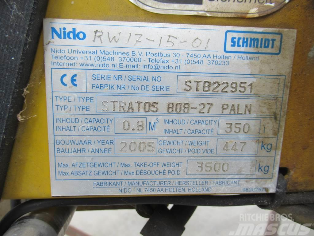 Nido - Schmidt STRATOS B08-27 PALN 0,8m3 + 350 L Zoutst Sableuse et saleuse