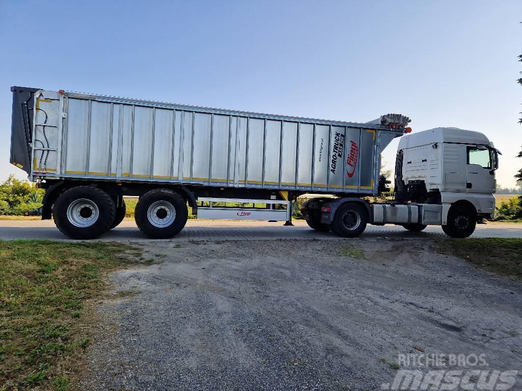 Fliegl ASS 298 Agro Truck Semi-remorques à plancher mobile