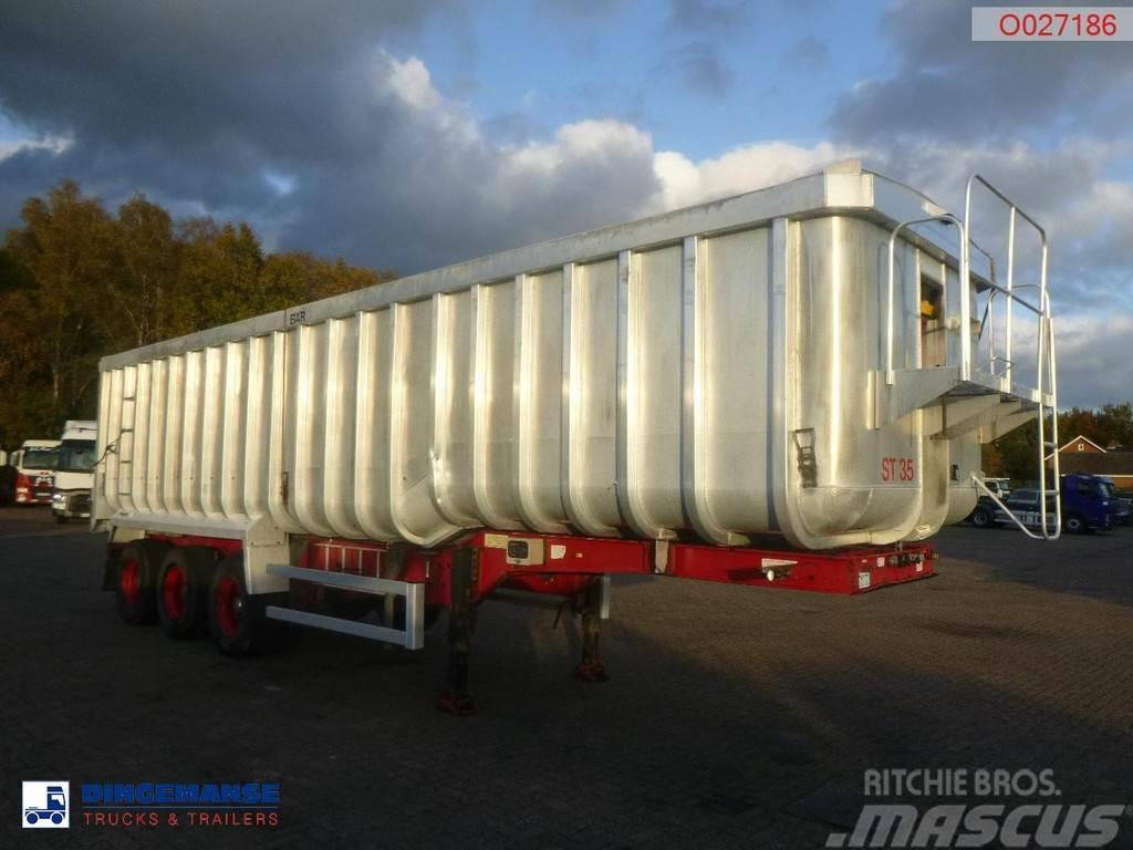 Montracon Tipper trailer alu 53.6 m3 + tarpaulin Benne semi remorque