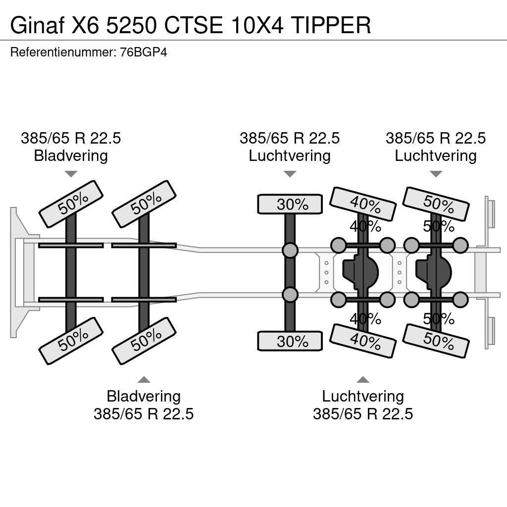 Ginaf X6 5250 CTSE 10X4 TIPPER Camion benne