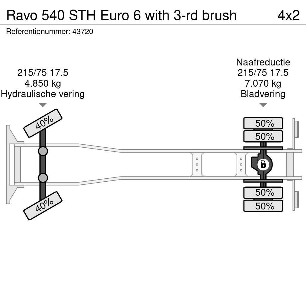 Ravo 540 STH Euro 6 with 3-rd brush Camion balayeur