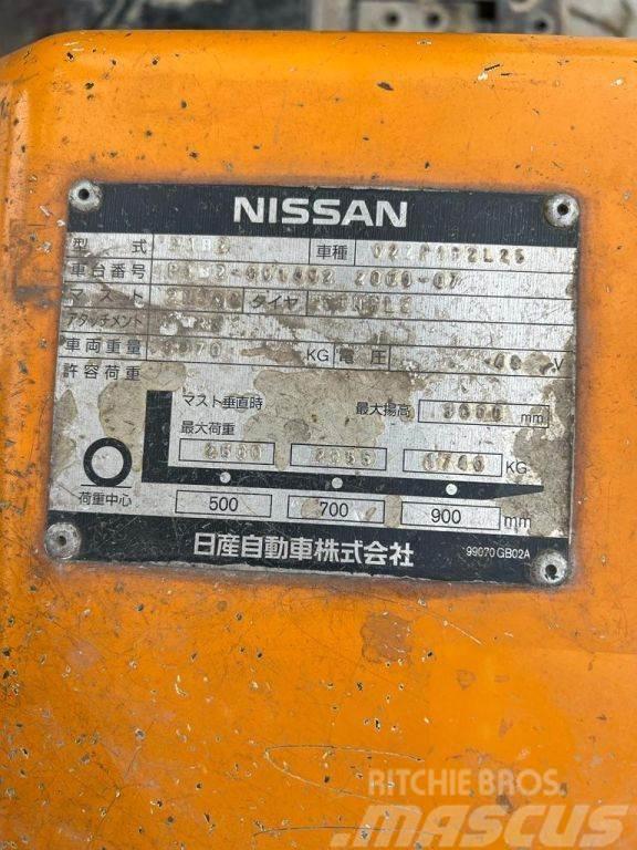 Nissan Duplex, 2.500KG, 4.926hrs!!, no charger 02ZP1B2L25 Chariots élévateurs électriques