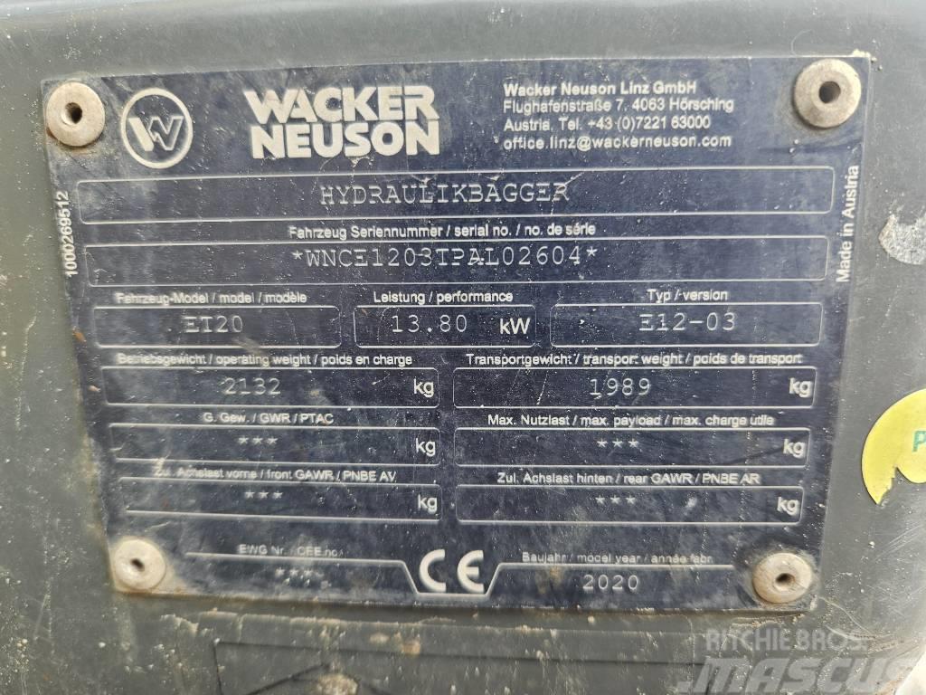Wacker Neuson ET 20 Mini pelle < 7t