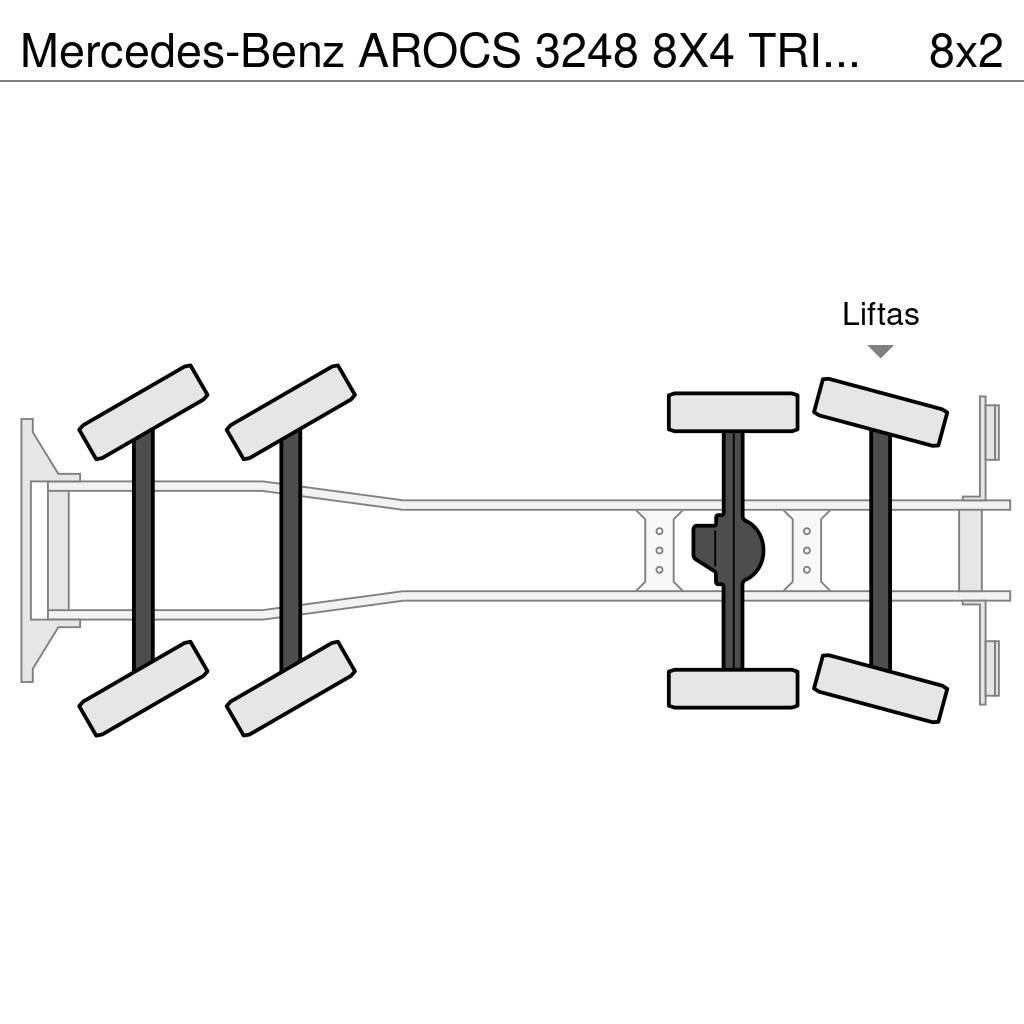 Mercedes-Benz AROCS 3248 8X4 TRIDEM HAAKSYSTEEM + FASSI F365RA K Camion ampliroll