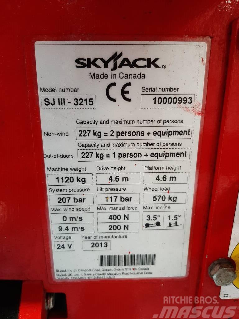 SkyJack SJIII 3215 Nacelle ciseaux