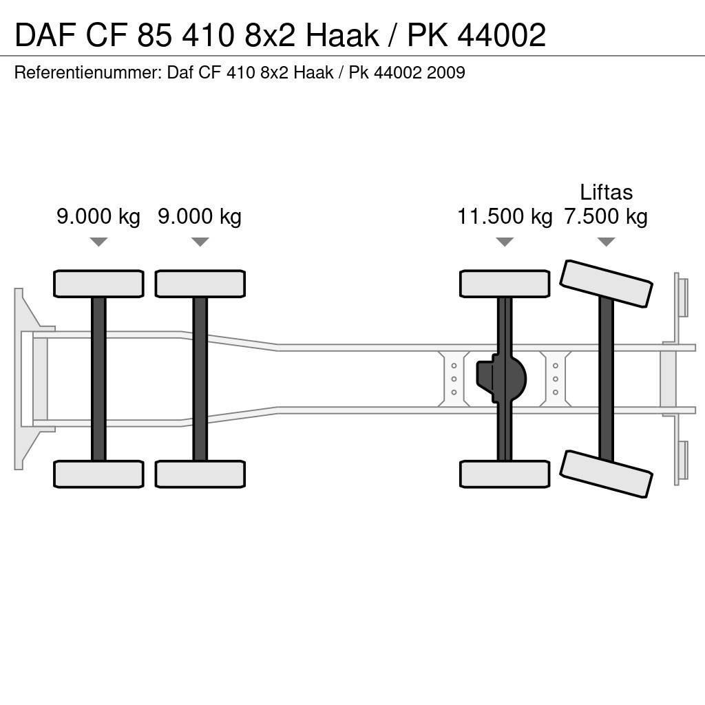 DAF CF 85 410 8x2 Haak / PK 44002 Camion ampliroll