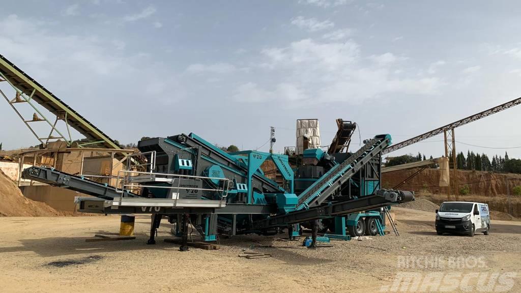 Constmach 150TPH Mobile Vertical Shaft Impact Crushing Plant Concasseur mobile
