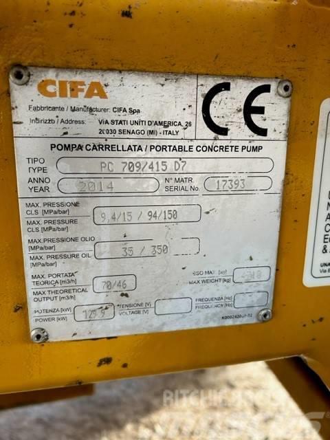 Cifa PC 709 / 415 D7 Pompe à béton