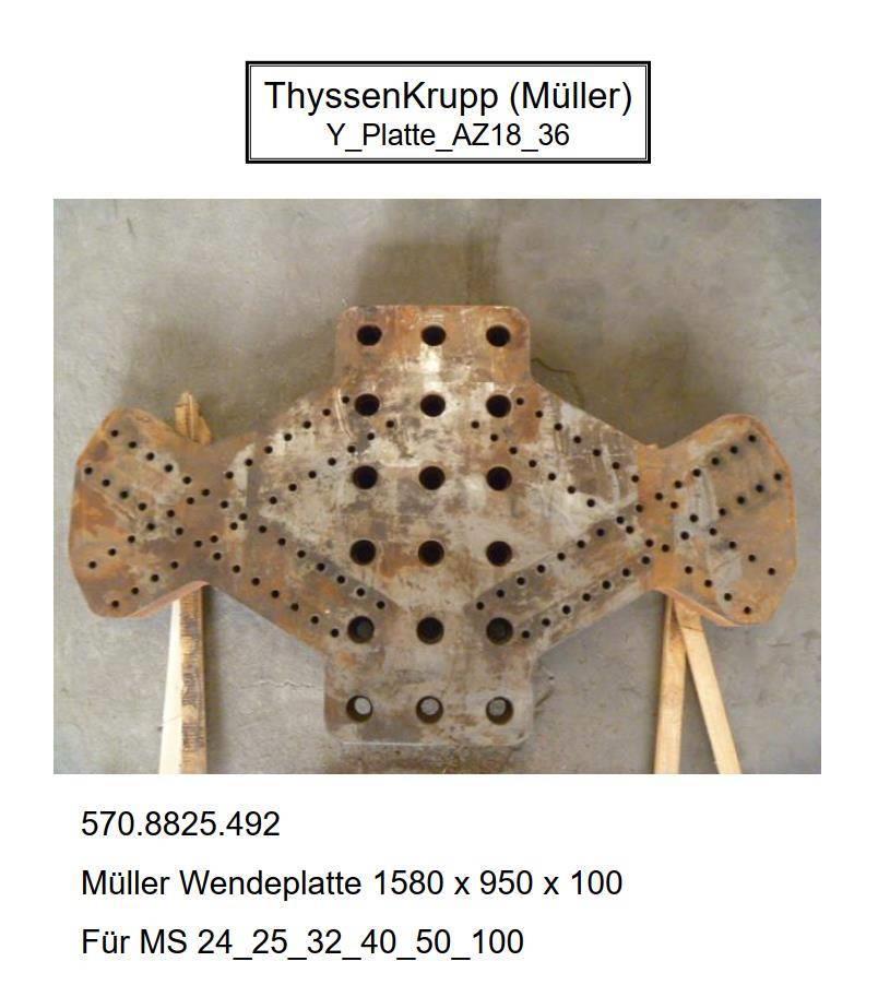 Müller Y-Platte AZ 18/36 Vibreur hydraulique