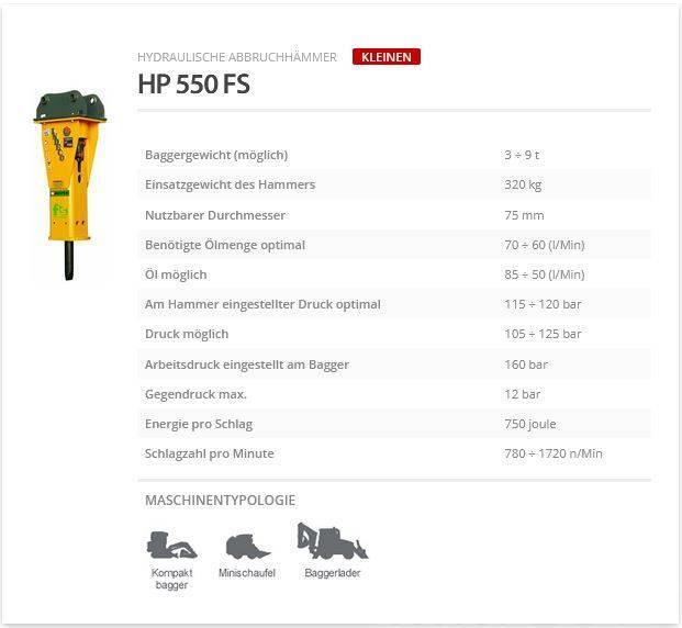Indeco HP 550 FS Marteau hydraulique