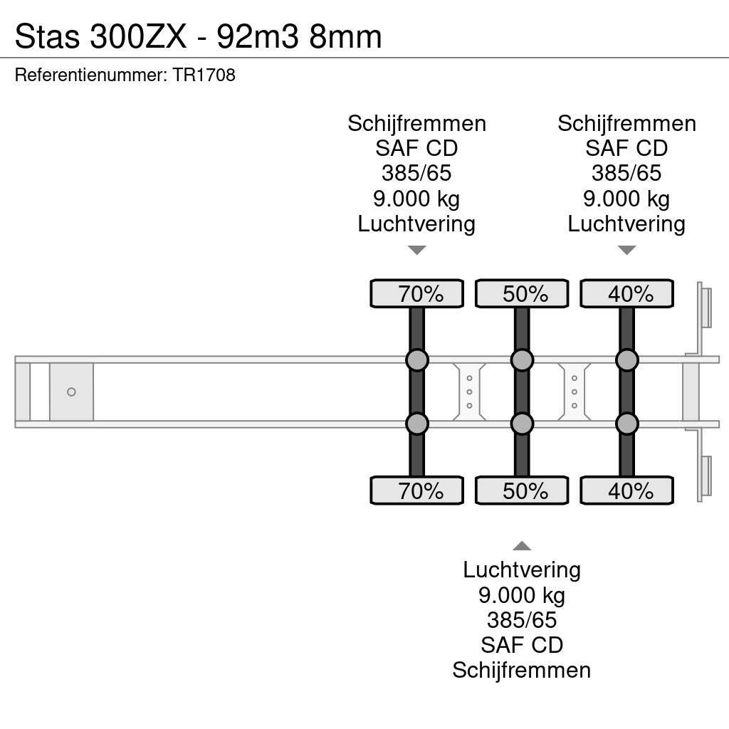 Stas 300ZX - 92m3 8mm Semi-remorques à plancher mobile