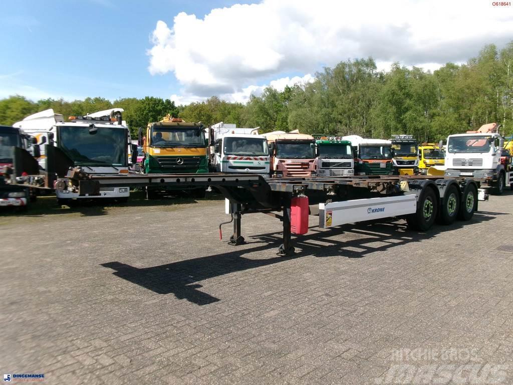 Krone 3-axle container trailer 20-30-40-45 ft DA08LNA Semi remorque porte container