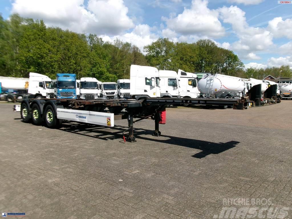 Krone 3-axle container trailer 20-30-40-45 ft DA08LNA Semi remorque porte container