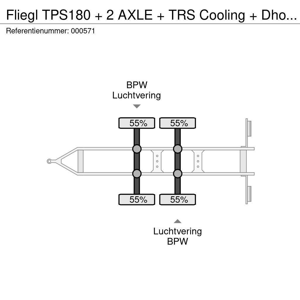 Fliegl TPS180 + 2 AXLE + TRS Cooling + Dhollandia Lift Remorque frigorifique