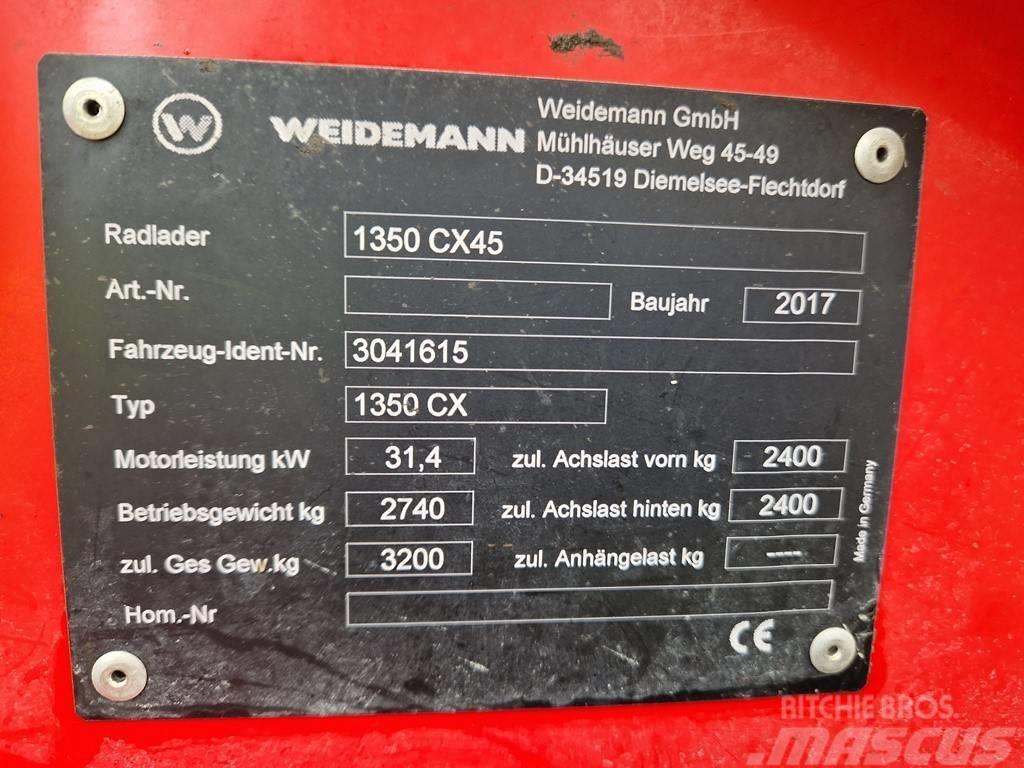 Weidemann 1350 CX45 Hoflader Radlader Hofschlepper Chargeur frontal, fourche
