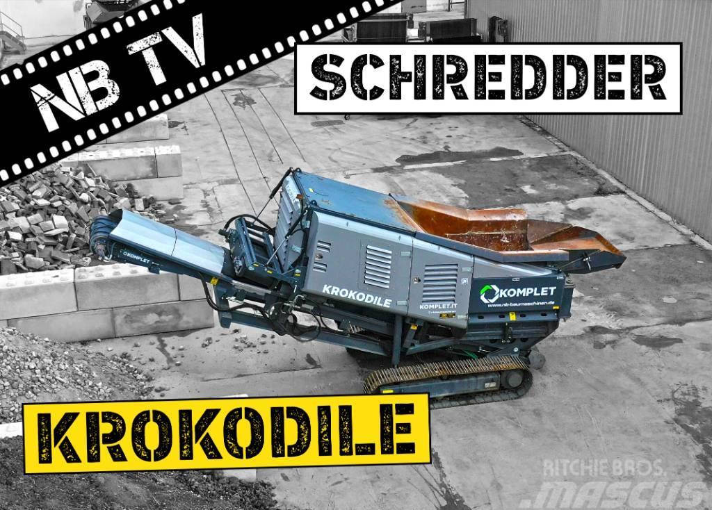 Komplet Mobiler Schredder Krokodile - bis zu 200 t/h Broyeur à déchets