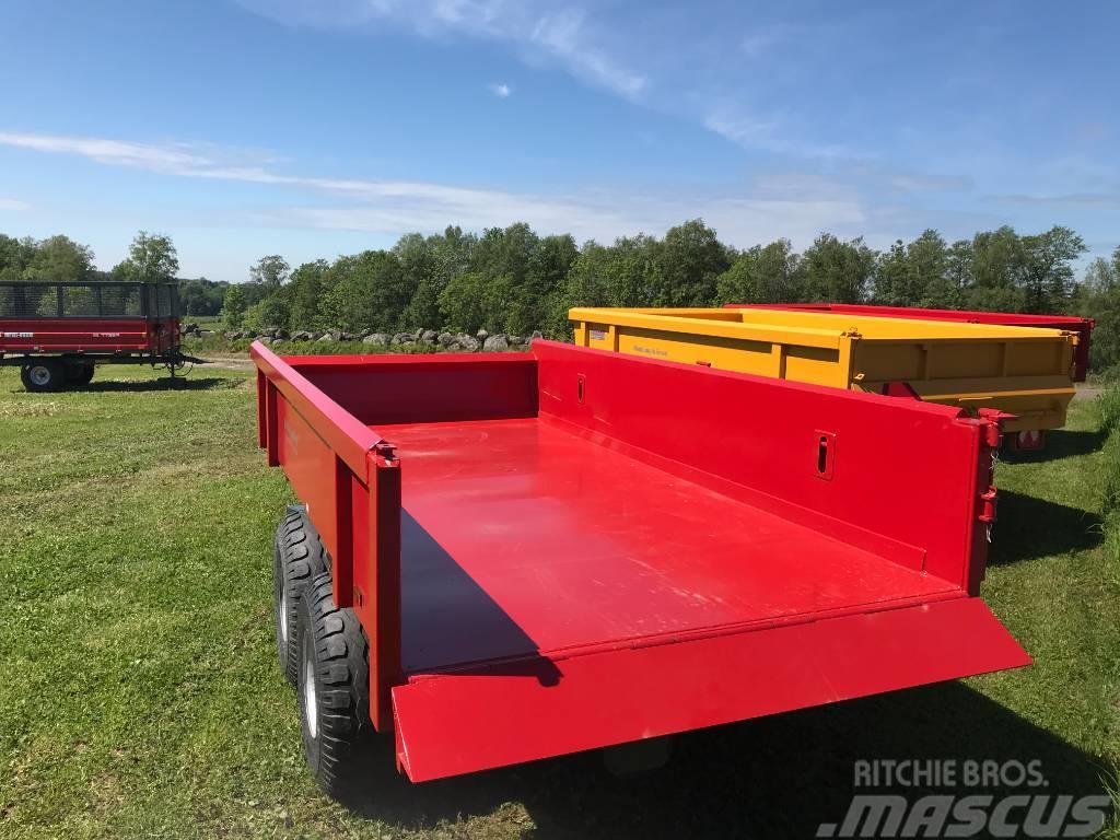 Waldung 7 ton för traktorgrävare extrautrustad Remorques à benne basculante
