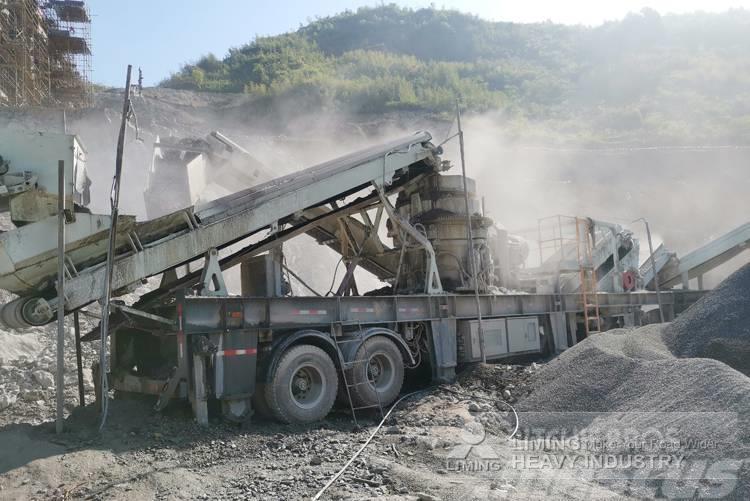 Liming 100-200tph mobile jaw crusher with screen & hopper Concasseur mobile