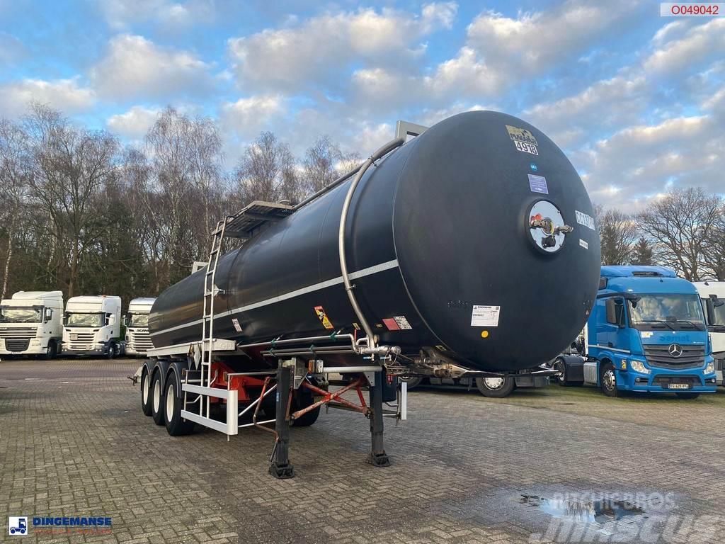 Magyar Bitumen tank inox 31 m3 / 1 comp + mixer / ADR 26/ Semi remorque citerne