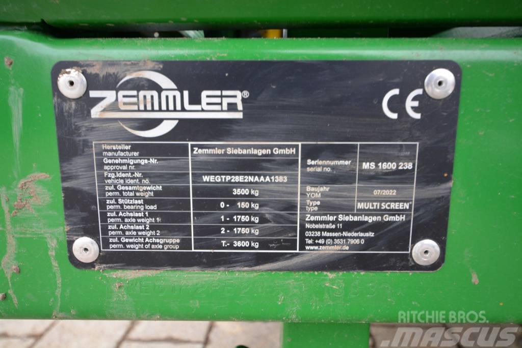 Zemmler MS 1600 Cribles mobile