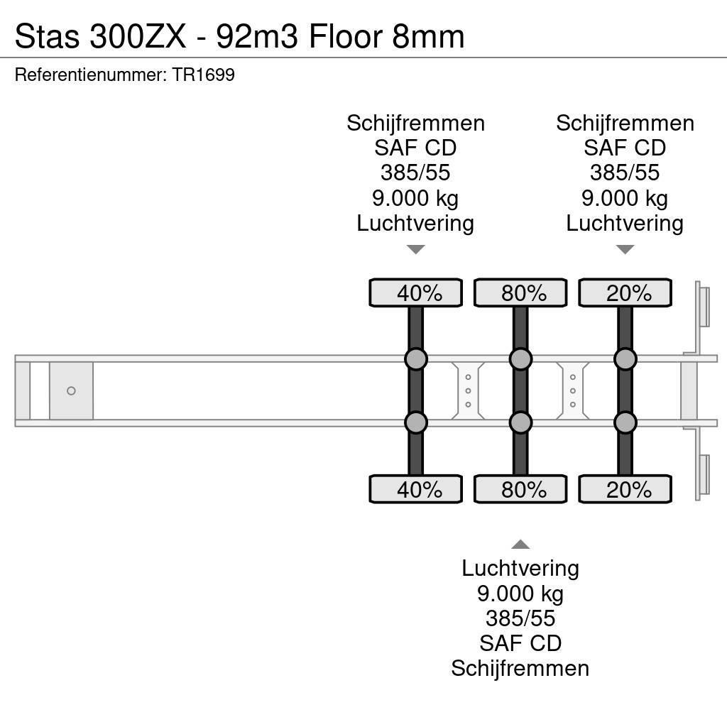 Stas 300ZX - 92m3 Floor 8mm Semi-remorques à plancher mobile