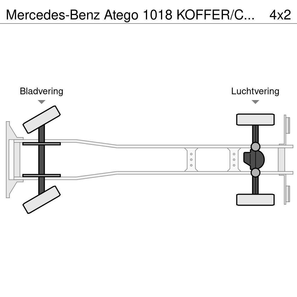 Mercedes-Benz Atego 1018 KOFFER/CAISSE + D'HOLLANDIA 1500 KG Camion Fourgon