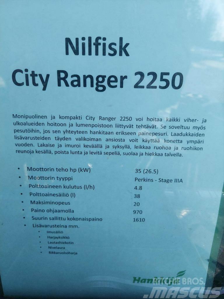  MUUT YMPÄRISTÖKONEET NILFISK CITY RANGER 2250 Autres matériels d'espace vert