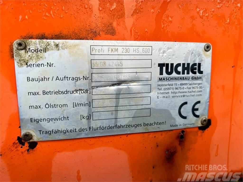 Tuchel Profi 660 kost - 230 cm. bred / Volvo ophæng Chargeuse sur pneus