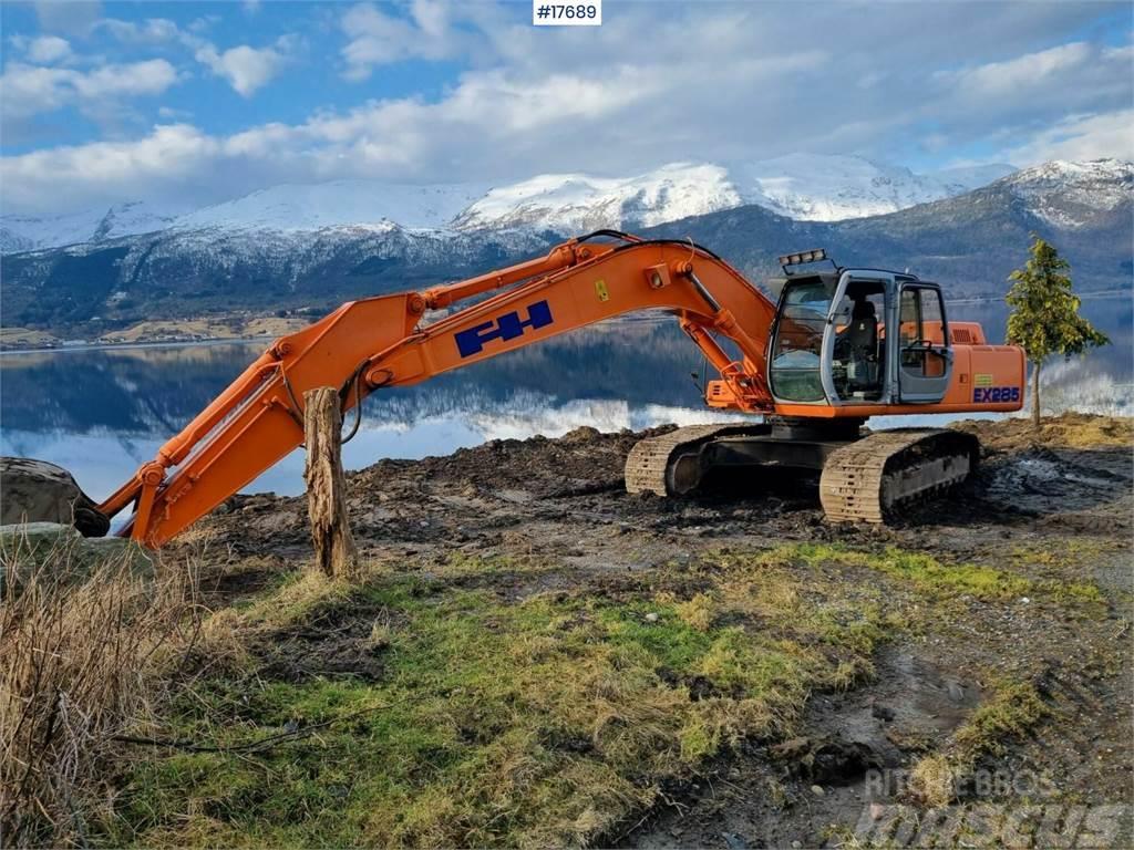 Fiat-Hitachi EX 285 for sale with digging tray Pelle sur chenilles