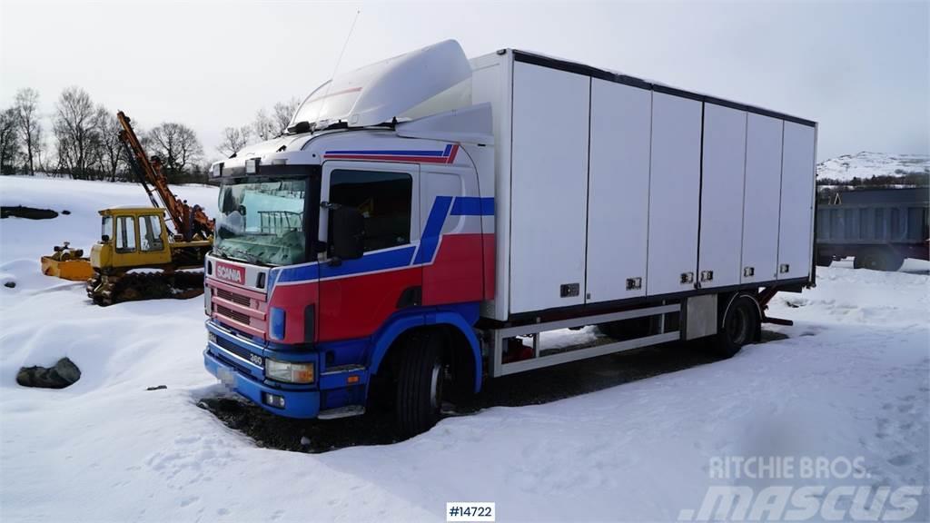 Scania P124GB Cabinet car w/ full side opening Camion Fourgon