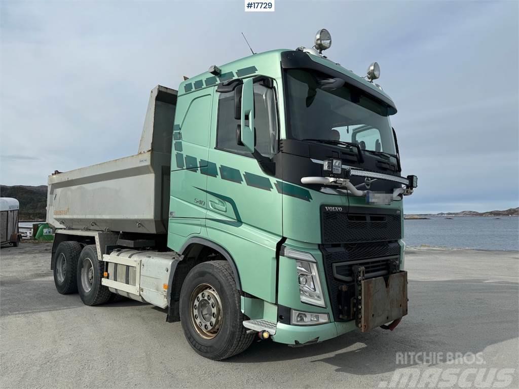 Volvo fh 540 6x4 plow rigged tipper. Euro 6. WATCH VIDEO Camion benne