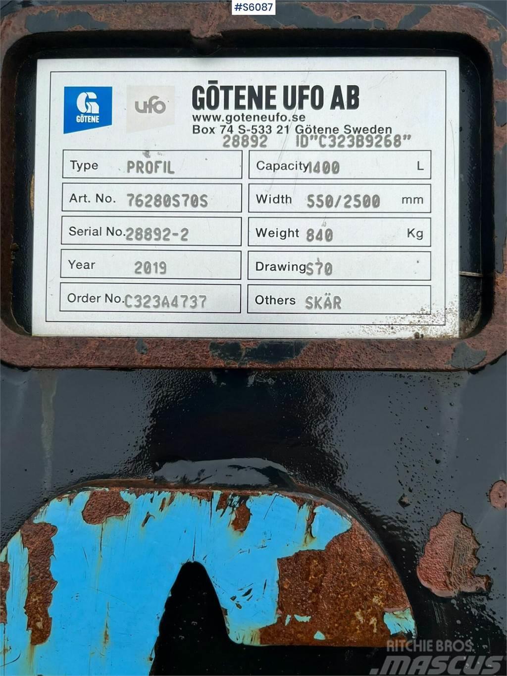 Götene UFO S70 Profile bucket Godet